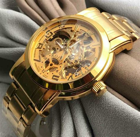 gold rolex mechanical watch|Rolex automatic watch movements.